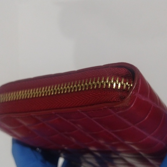 Furla Pink & Gold Leather Wallet | Women’s Luxury Zip Around Long Wallet 7.5"x4" - Picture 8 of 15